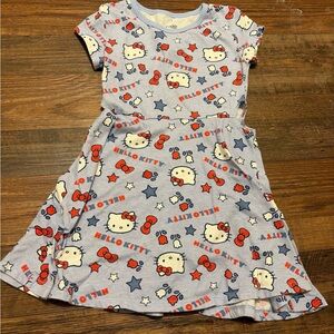 Hello Kitty Light Blue and Red Patterned Top